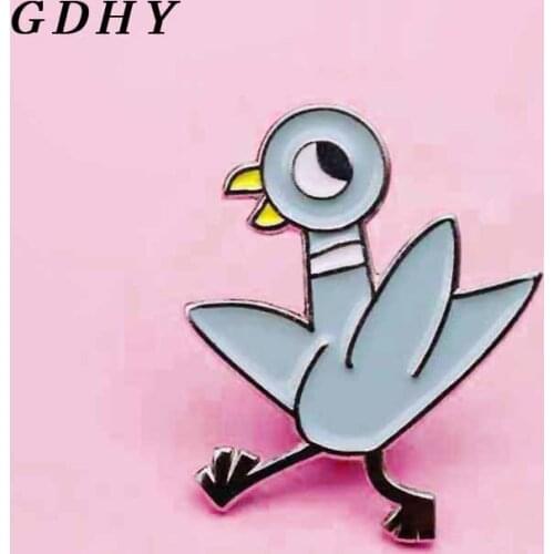 GDHY Enamel Pins Birds Chicken Duck Animal brooches badges clothes Lapel jewelry gifts for women