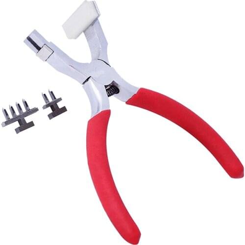 KAOBUY 4mm 2+4 Tooth Leather Craft Tools Silent Hole Punches Rhombus Point Pliers Stitching Hand Pliers