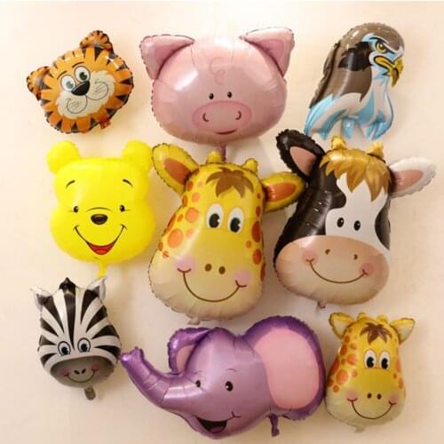 New Mini Animal Foil Balloons Birthday Party Decorations Kids Ocean Fish Balls Inflatable Toys Baby Shower Animal Party balls