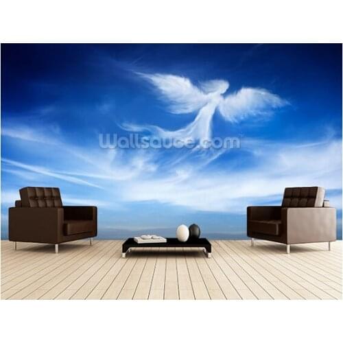 Custom continental wallpaper.angel in the sky,3D photo mural for living room bedroom kitchen backdrop wall waterproof wallpaper