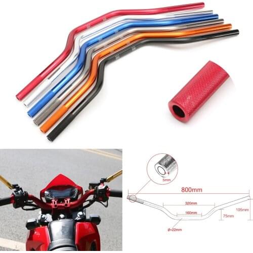 22mm for Motorcycle Handlebar Aluminum Alloy for Yamaha MT07 R6 Z800 for Kawasaki Ninja Dirt Pit Bike Steering Wheel