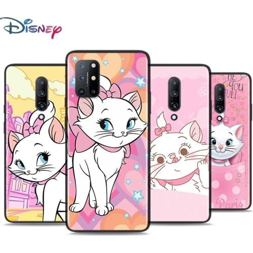 Silicone Cover Cartoon Pink Marie Cat For OnePlus Nord N10 N100 8T 7T 6T 5T 8 7 6 Pro Plus Phone Case Shell Coque