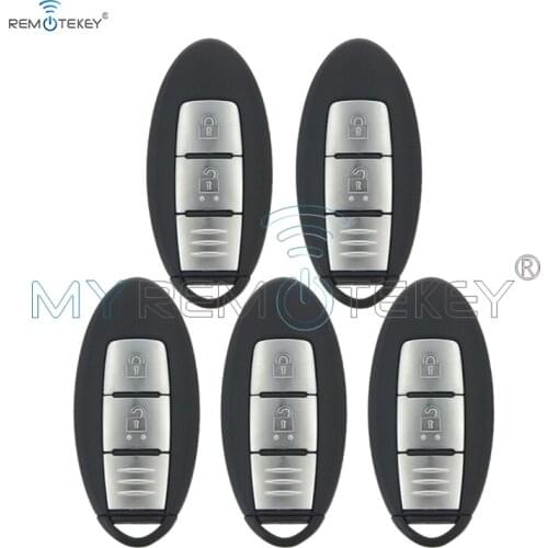 Remtekey 5pcs Smart key for Nissan Qashqai X-Trail keyless entry key 2 button 433.9mhz S180144102 remtekey