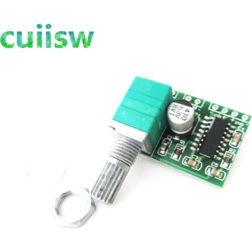 Super Mini PAM8403 DC 5V 2 Channel USB Digital Audio Amplifier Board Module 2 * 3W Volume Control with Potentionmeter Switch