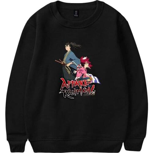 Appare Ranman Crewneck Sweatshirts Women Men Long Sleeve Sweatshirts Hot Sale Casual Streetwear Clothes