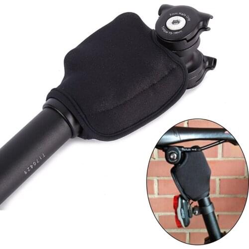 Generic Seatpost Cover Suspension Black Finger Guard Seatpost Protective Case