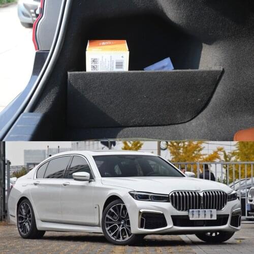 Foal Burning 2PCS Storage partitions on both sides of the trunk partition tail box for BMW 7 Series G11 G12 730 740 750li 760