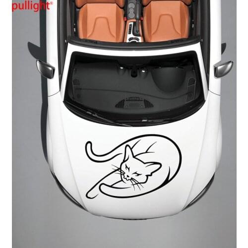 ANIMAL BEAUTIFUL CAT ART DESIGN HOOD CAR VINYL STICKER DECALS MURALS