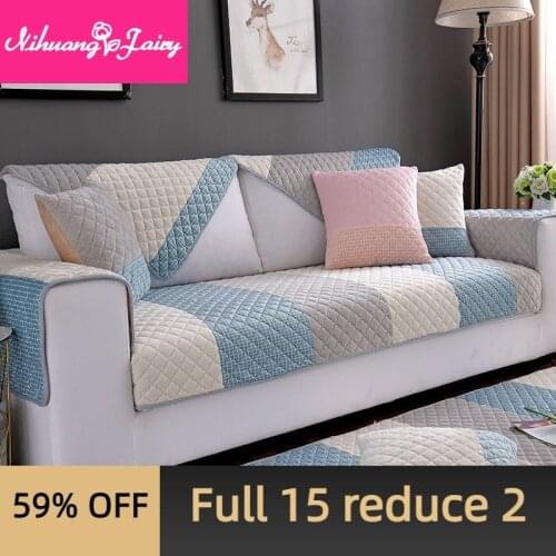 Winter plush padded sofa cushion simple modern four seasons universal universal all-inclusive sofa cover towel cover back