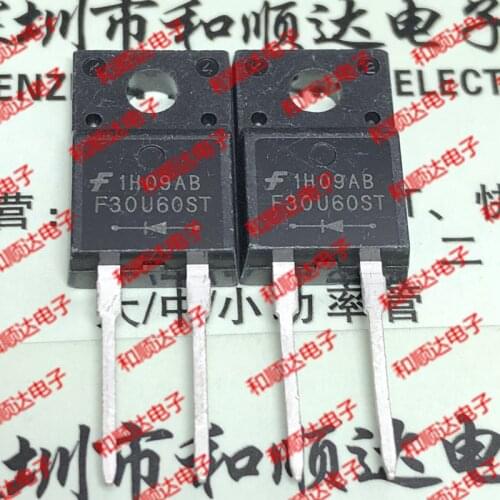 10pcs/lot FFPF30U60ST F30U60ST New stock TO-220F 600V 30A
