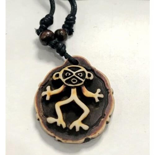 FREE SHIPPING yqtdmy 5 pcs Handmade Charm Pendant Necklace Round Amulet