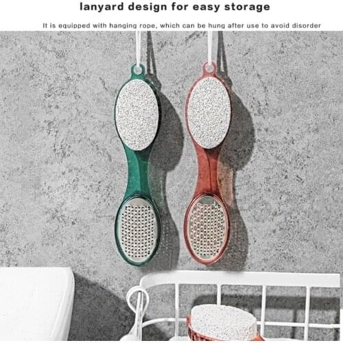 Multi Purpose 4 in 1 Feet Pedicure Tools with Foot Scrubber Pumice Stone Rasp File Callus Remover N0PF