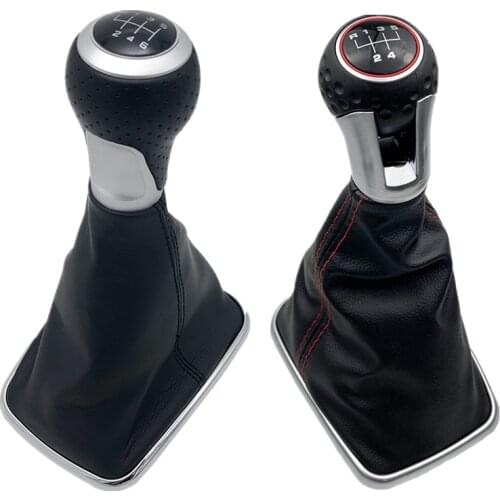 5/6 Speed 12mm Gear Shift Knob Lever Shifter Gaiter Boot Collar For Volkswagen VW Golf 4 IV MK4 GTI R32 Bora Jetta 1999-2004