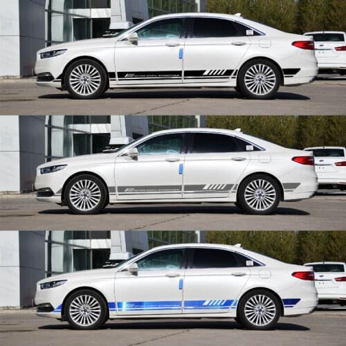 Colors Simple 2 Side Doors Skirt Sticker For Ford Taurus ABA004