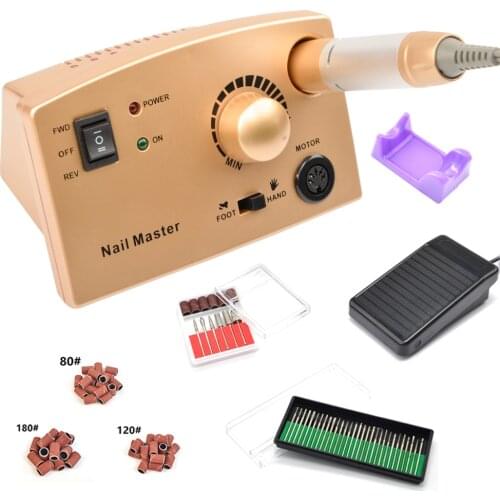 35000RPM Electric Manicure Machine with 6 Drill Bits Electric Nail Drill Set for Nail Lacquer Remove Manicure Drill Nail Master