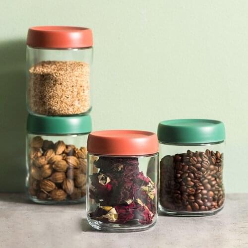 Sealed Jar Glass Jar Kitchen Organizers Boxes Homemade Yogurt Bottle Snack Moisture-Proof Jars Set Food Storage Containers