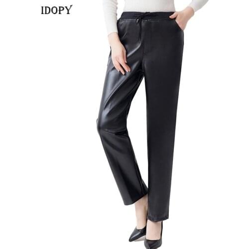 Женские брюки с высокой талией Idopy China At AliExpress