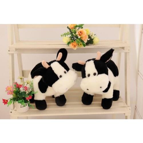 30/70cm Simulation Cute Cows Plush Toys Cartoon Animal Stuffed Toy Comfortable And Soft Fabric For Children Kids Birthday Gift