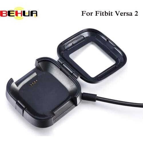 2 in 1 USB Charging Dock Station Cable For Charging Dock Station Cable Charging Adapter For Fitbit Versa 2 Smart Watch 1M Length