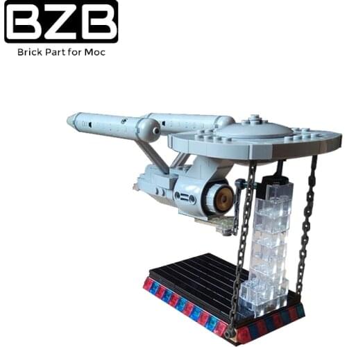 BZB MOC Tensegrity Enterprise 43545 Building Blocks Model Decoration Parts Bricks Kids Brain Games DIY Toys Brithday Best Gifts