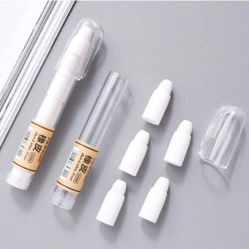 1 set = 3 Simple Pencil Shape Erasers Creativity Eraser Pencil School Supplies Painting Office supplies For Kids Stationery Gift