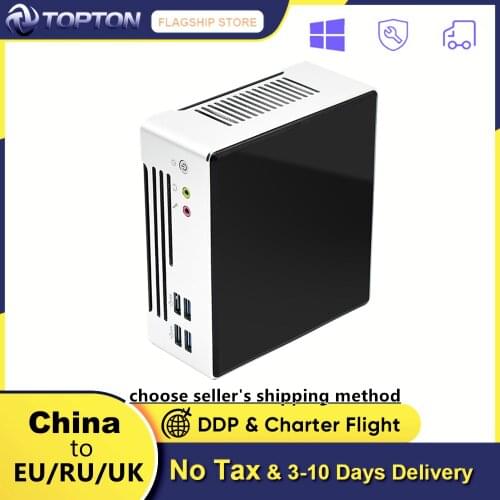 TOPTON Quality Micro Computer 10TH Gen Intel Mini PC i9 10880H i7 10870H 2*DDR4 2*M.2 SSD Desktop PC Gamer Windows 10 Pro Linux