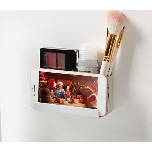 24H Ship Multi-function Wall Shelf Organizer Remote Holder Family Mobile Phone Glasses Key Sundries Storage Rack Room Organizer