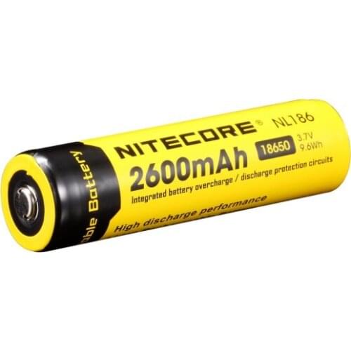 Nitecore NL186 2600mAh 18650 Protected Li-ion Battery(1-Cell ) + Free shipping