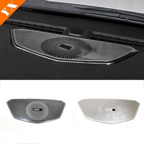 Stainless Car Center Instrument Dashboard Panel Audio Speaker Sound Horn Frame Cover Trim For Cadillac XT5 2016 2017 2018 1pcs