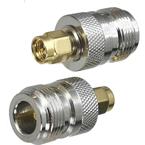 1pcs Connector Adapter SMA Male Plug to N Female Jack RF Coaxial Converter Straight New