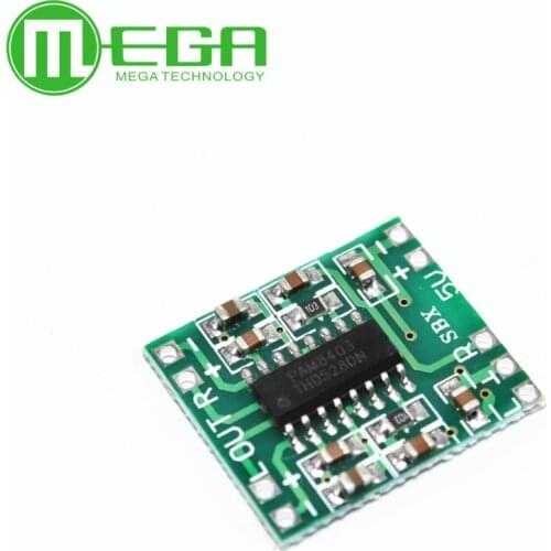 PAM8403 Super mini digital amplifier board 2 * 3W Class D digital amplifier board efficient 2.5 to 5V USB
