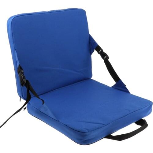 Rocking Chair Cushions Outdoor Folding Fishing Chair Seat & Back Pad with Foldable Handle Strap for Car Stadium Seat Padding