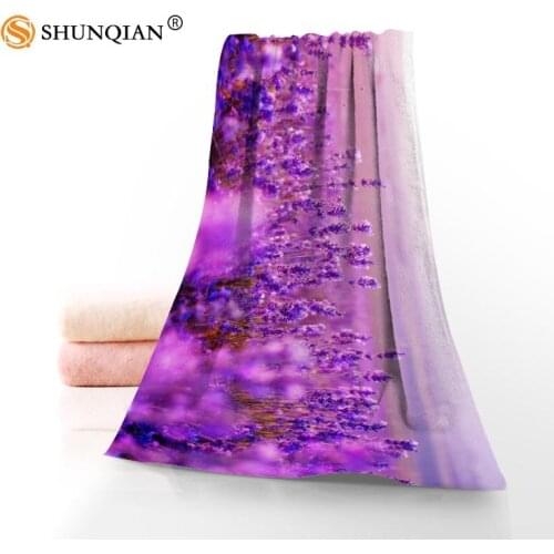 Microfiber Towels Custom lavender Face Towel/Bath Towel Size 35x75cm, 70x140cm for family travel
