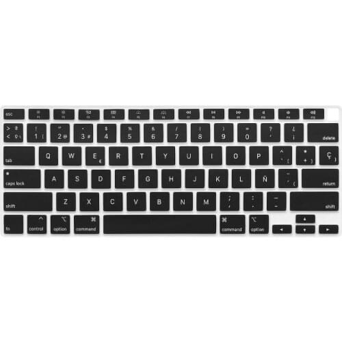 Spanish Language US layout Silicone Keyboard Cover Skin for MacBook Air 13 13.3 Touch ID 2179 A2179 A2337 (2020 Release)