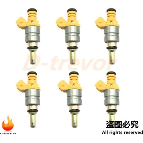 6Pcs 0K30E-13250 Fuel Injectors For 2001-2005 Kia Rio 1.5/1.6L I4 0K30E13250