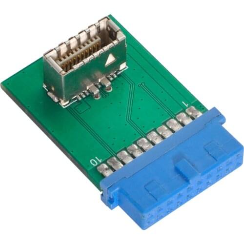 USB 3.1 Front Panel Socket Key-B Type-E to USB 3.0 20Pin Header Male Extension Adapter for Motherboard