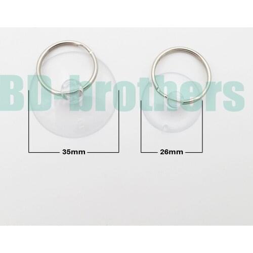 High Quality 26mm - 35mm Suction Cup Thicker Transparent PVC Sucker Cups Opening Vacuum Chuck Tools for Phone 5000Sets/lot