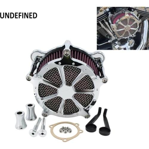 Air Filter Motorcycle Intake Air Cleaner CNC Chrome For Harley Dyna Bad Boy Fatboy Softail Springer Touring Electra Street Glide
