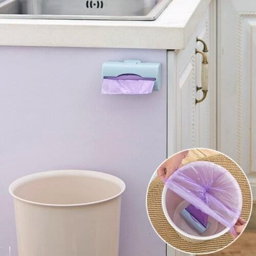 1pcs Garbage Bag Storage Box Wall Mounted Lastic Trash Bags Storage Container Colorful Kitchen Bathroom Organizer Extraction Box