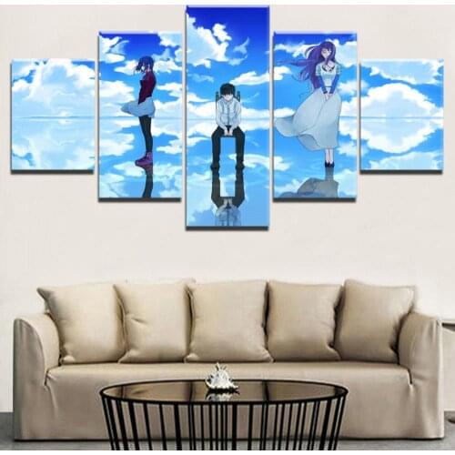 5 Piece Wall Art Canvas Anime Posters Figure Modular Picture Tokyo Image Modern Home Room Decor Living Room Decoration Paintings