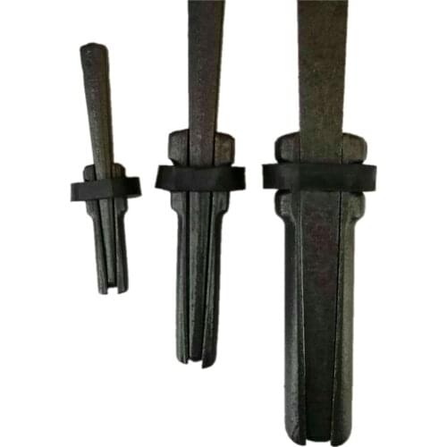 7 Set New Stone Splitter 9/16" Metal Plug Wedges and Feathers Shims Concrete Rock Splitters Hand Tool