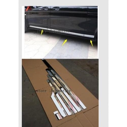 For Mercedes-Benz Vito (W447) 2014 2015 2016 2017 ABS Accessories Exterior Car Door Body Molding Streamer Lid Cpver Trim 1set