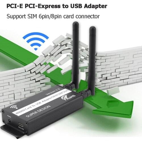 PCI-E Mini PCI-E PCI Express Wireless Card To USB Adapter Card With SIM Card Slot Wireless Adapter For WWAN/LTE Module