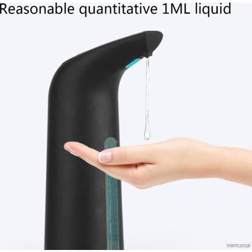 Electric Liquid Soap Dispenser USB Rechargeable 400ml 5cm Sensing Distance 0.26s Output for Bathroom Kitchen M25 21 Wholesales