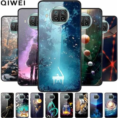 For Xiaomi mi 10T Lite 5G Case Tempered Glass Hard Phone Back Cover For Xiaomi mi 10T Lite Cases Silicone Bumper Mi10T Lite 10 T
