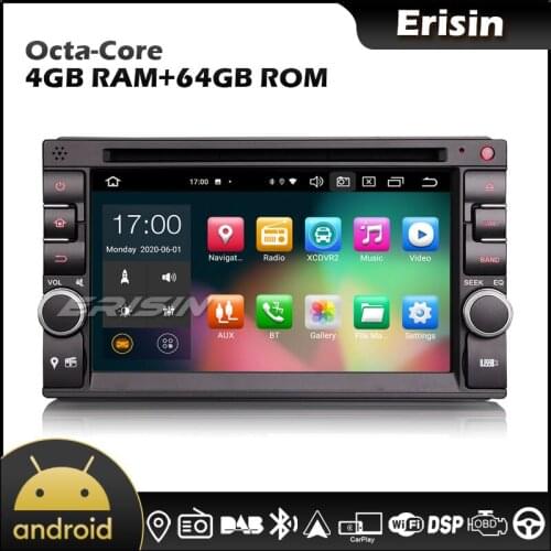 Erisin EU Shippment 8136 6.2" PX5 64GB 2 Din Android 10.0 CarPlay & Auto GPS 4G DAB DSP DVD Car DVD Player
