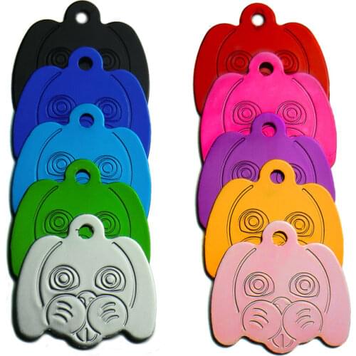 Wholesale 100pcs ID Tags Dog Name lost plate Personalized Dog Tag Anodizing Customized Cat Puppy Name Phone Pet ID Tag Dog Tags