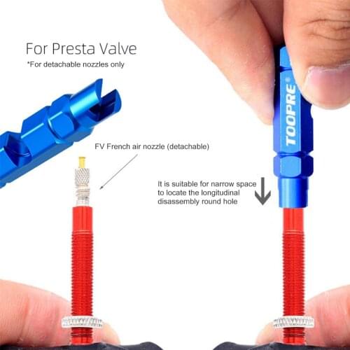 Tube Removal Repair Tools Schrader Presta Valve Core Bicycle Wrench Tire Portable Waterproof Cycling Elements for TOOPRE