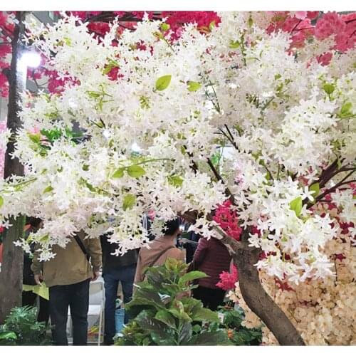 Cherry blossom Rattan Artificial Flowers Arch Wedding Decoration Vine Sakura Wall Hanging Garland Wreath For Party Home Decor