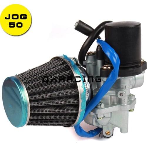 Motorcycle Carburetor with Air Filter fits For 2-stroke Jog 50cc 90cc 100cc Scooters